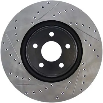 Stoptech Ford Focus W/ Rear Disc Brakes Rear Slotted & Drilled Rotors 1