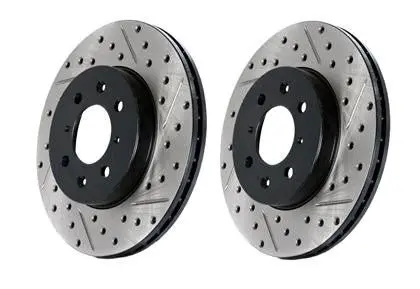 Stoptech Front Slotted & Drilled Sport Brake Rotor 1
