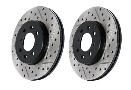 Stoptech Rear Slotted & Drilled Sport Brake Rotor 1