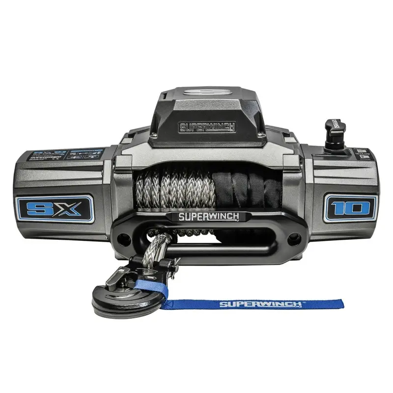 Superwinch 10000 Lbs 12 Vdc 3/8In X 80Ft Synthetic Rope Sx 10000 Winch 1