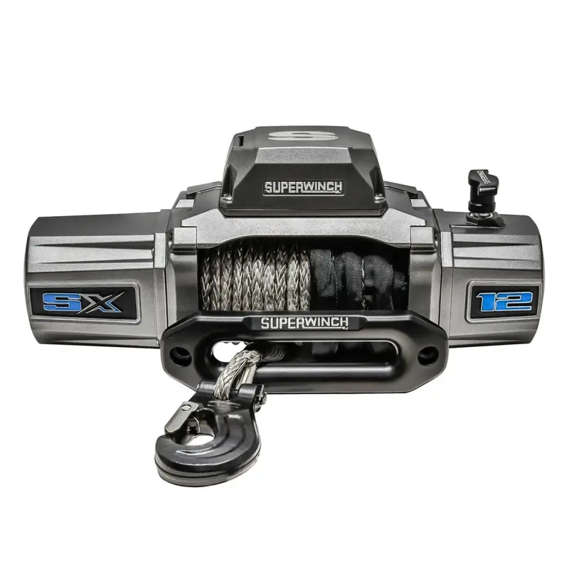 Superwinch 12000 Lbs 12 Vdc 3/8In X 80Ft Synthetic Rope Sx 12000Sr Winch - Graphite 1