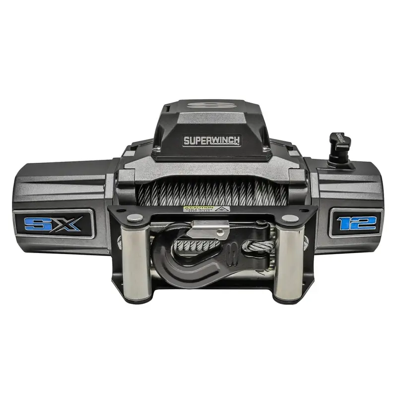Superwinch 12000 Lbs 12 Vdc 3/8In X 85Ft Wire Rope Sx 12000 Winch - Graphite 1
