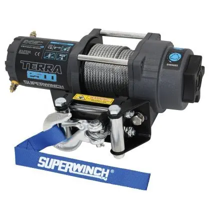 Superwinch 2500 Lbs 12V Dc 3/16In X 40Ft Steel Rope Terra 2500 Winch - Gray Wrinkle 1