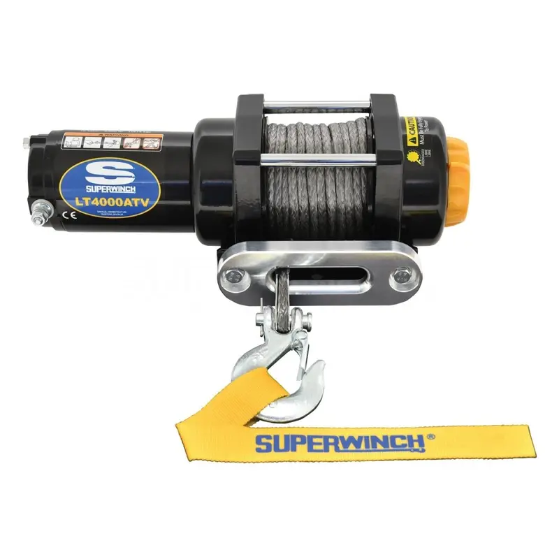 Superwinch 4000 Lbs 12 Vdc 3/16In X 50Ft Synthetic Rope Lt4000 Winch 1