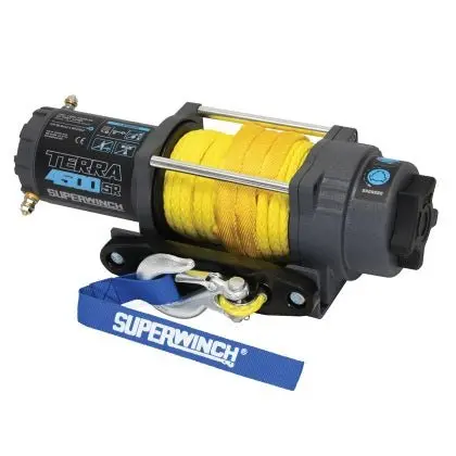 Superwinch 4500 Lbs 12V Dc 1/4In X 50Ft Synthetic Rope Terra 4500Sr Winch - Gray Wrinkle 1