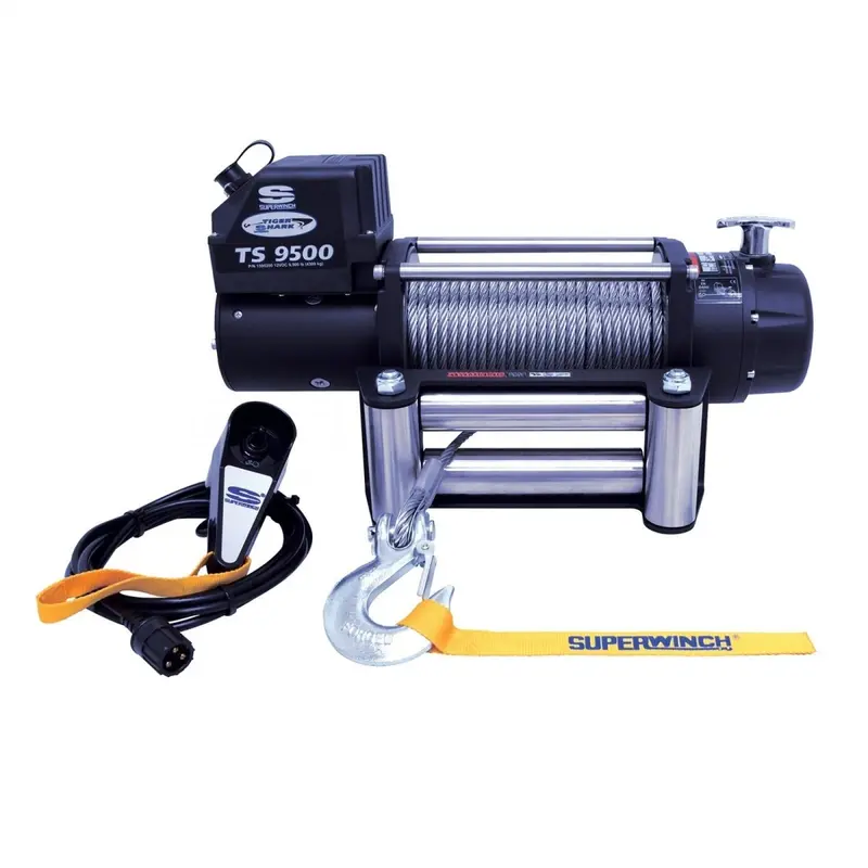 Superwinch 9500 Lbs 12 Vdc 11/32In X 95Ft Steel Rope Tiger Shark 9500 Winch 1