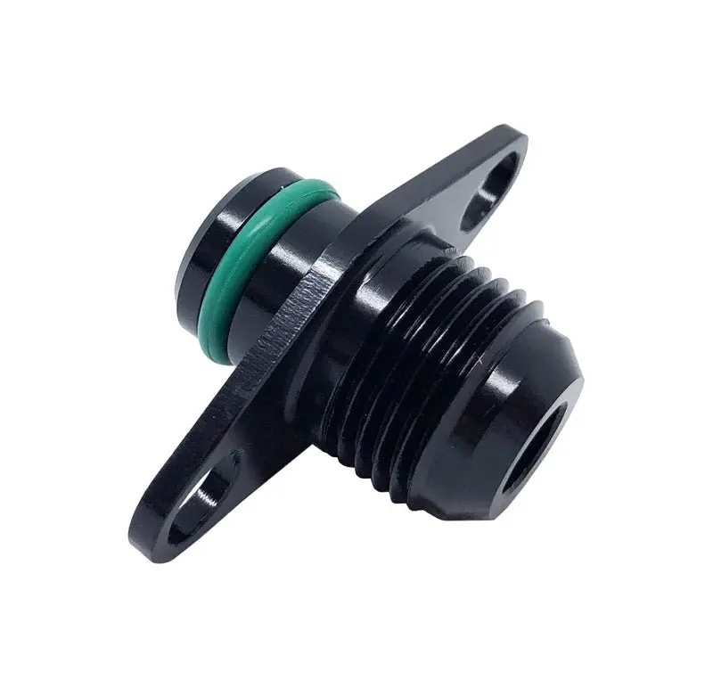 Treadstone -6An Fuel Rail Adapter Fitting For Mitsubishi / Dsm / 3000Gt / Stealth (Black Anodized) 1