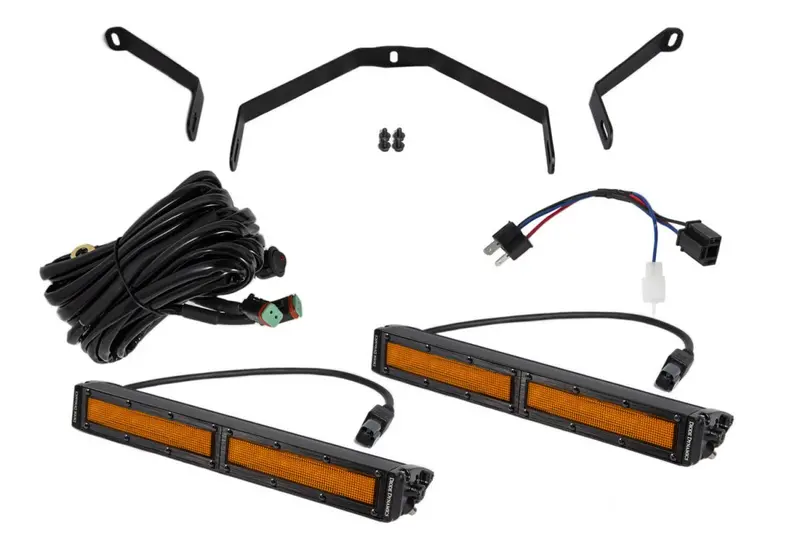 Tundra 12 Inch Led Driving Light Kit Amber Flood Diode Dynamics 1