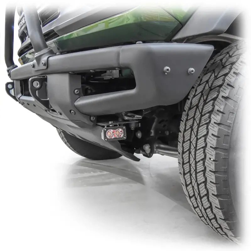 Turn Offroad Crash Bar Light Mount | 2021-2026 Ford Bronco | Hidden Bolt-On Auxiliary Light Bracket 1