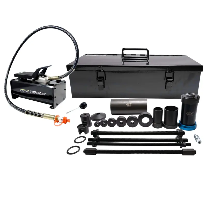 Universal Leaf Spring Pin & Suspension Bushing Remover & Installer Kit W/ Hydraulic Foot Pump 1