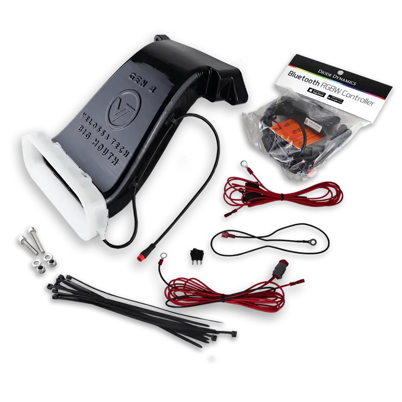 Velossa Tech 2013-2018 Ford Focus St/Se/St-Line Big Mouth "Lit Kit" Ram Air Intake Snorkel 1