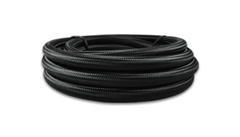 Vibrant -6 An Black Nylon Braided Flex Hose W/ Ptfe Liner (5Ft Long) 1