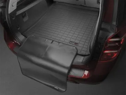Weathertech 2021+ Ford Bronco Sport (Full Size Spare Tire) Cargo Liners W/ Bumper Protector - Black 1