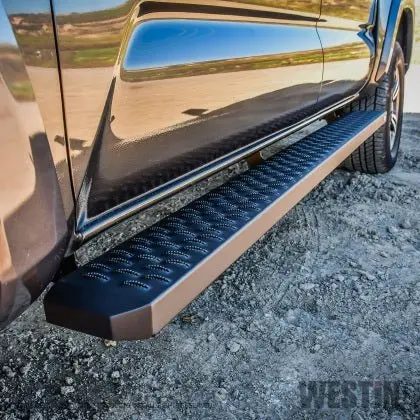 Westin 2022 Nissan Frontier Crew Cab & King Cab Running Board Westin Grate Steps - Textured Black Kit 1