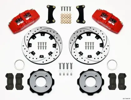 Wilwood Dynapro 6 Front Hat Kit 12.19In Drilled 2011-2019 Fiesta 2