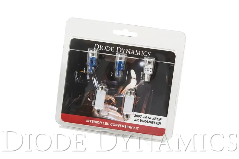 Wrangler Jk 4Dr Interior Kit Stage 1 Blue Diode Dynamics 1