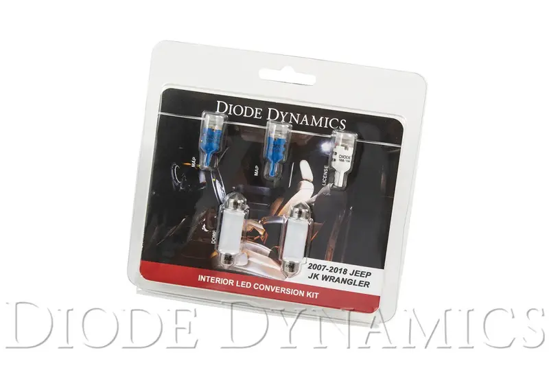 Wrangler Jk 4Dr Interior Kit Stage 2 Blue Diode Dynamics 1