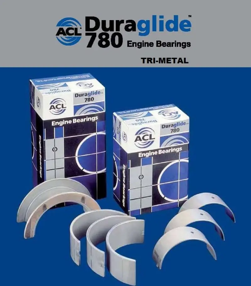 Acl Tri-Metal Main Bearing Set For Chrysler 360 V8 Engines (1974–1998) 1
