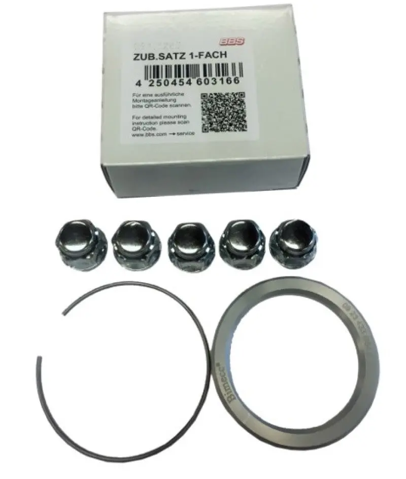 Bbs Pfs Wheel Fitment Kit – Includes Centering Rings (70Mm Od / 63.3Mm Id), Clips & Lug Nuts For 5×108 (Ford/Volvo) 1