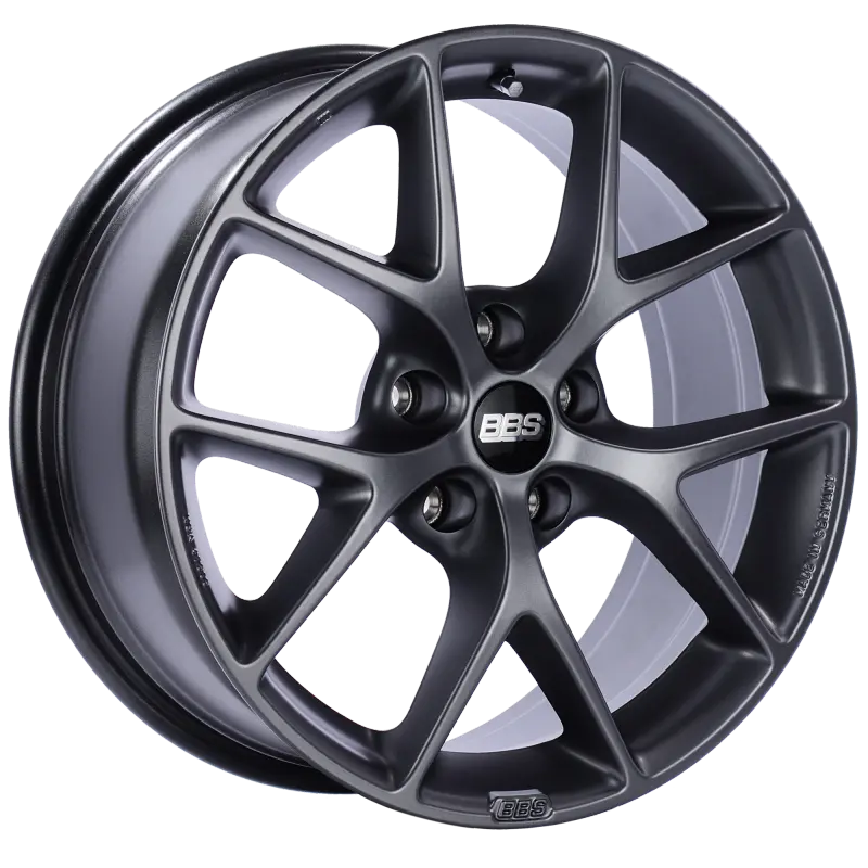 Bbs Sr Forged Alloy Wheel – 19X8.5 Inches, 5X112Mm, Et46 Offset, Satin Grey Finish, Requires Pfs Clips 1