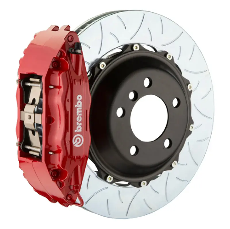 Brembo 92-98 318I/325I (Excl. Xdrive) Front Gt Bbk 6 Piston Cast 355X32 2Pc Rotor Slotted Type3-Red 1