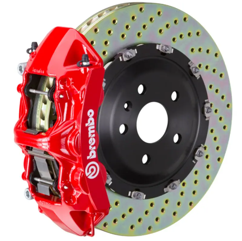 Brembo Gt Big Brake Kit – Front, 6-Piston Calipers With 365X34Mm Drilled Rotors For Jeep Wrangler (2007–2018) 1