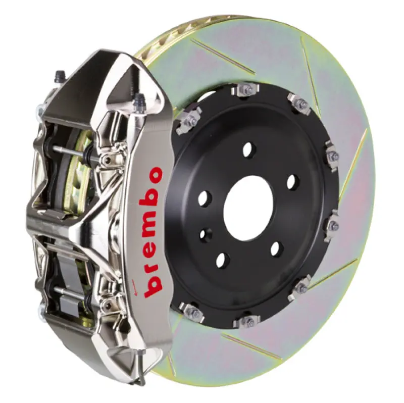 Brembo Gtr Big Brake Kit For 2019+ Bmw Z4 & 2020+ Toyota Supra – Front, 6-Piston Calipers, 380X34Mm Slotted 2-Piece Rotors With Nickel Finish 1