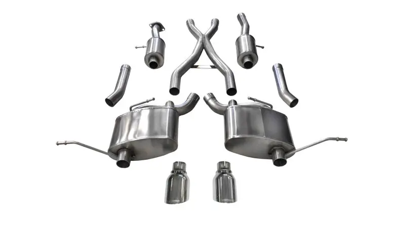 Corsa Dual-Exit Sport Exhaust System For 2011–2021 Jeep Grand Cherokee 3.6L V6 – 4.5" Pro-Series Tips 1
