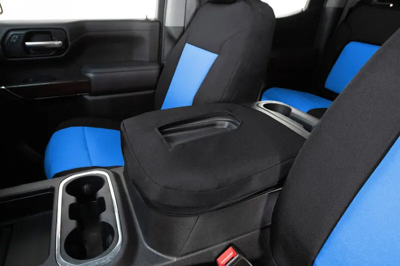 Covercraft Endura Precisionfit Seat Covers For 2021–2024 Ford Bronco (Front Row, Blue/Black) 1