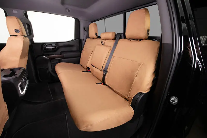 Covercraft Tan Polycotton Seatsaver Front Row Seat Covers For 2021–2024 Chevrolet Trailblazer 1