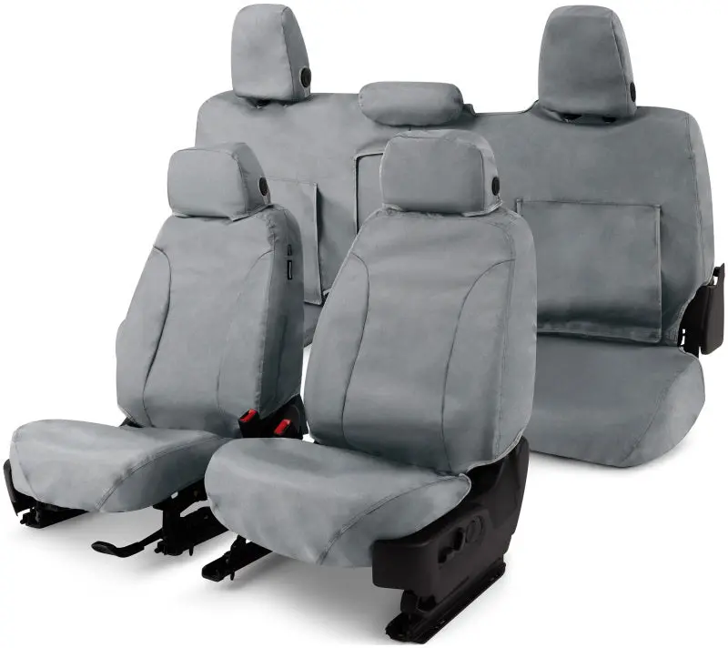 Covercraft Waterproof Polyester Seat Covers For 2015–2024 Ford Edge – Custom-Fit Front Row, Grey 1