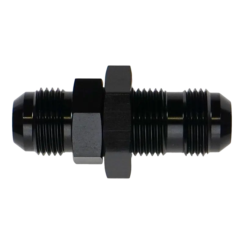 Deatschwerks 10An Male Flare Straight Bulkhead Fitting With Lock Nut 1
