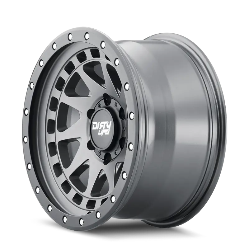 Dirty Life 9311 Enigma Pro 17X9/5X127 Bp/-38Mm Offset/71.5Mm Hub Satin Graphite Wheel - Beadlock 1