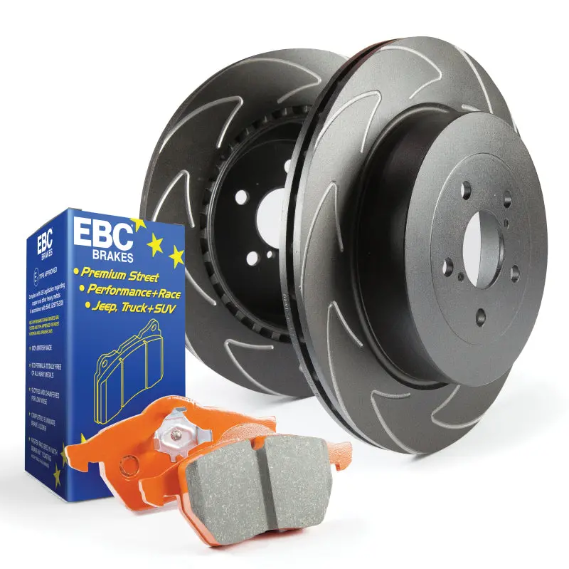 Ebc S7 Brake Kit Featuring Orangestuff Pads And Bsd Drilled Rotors 1