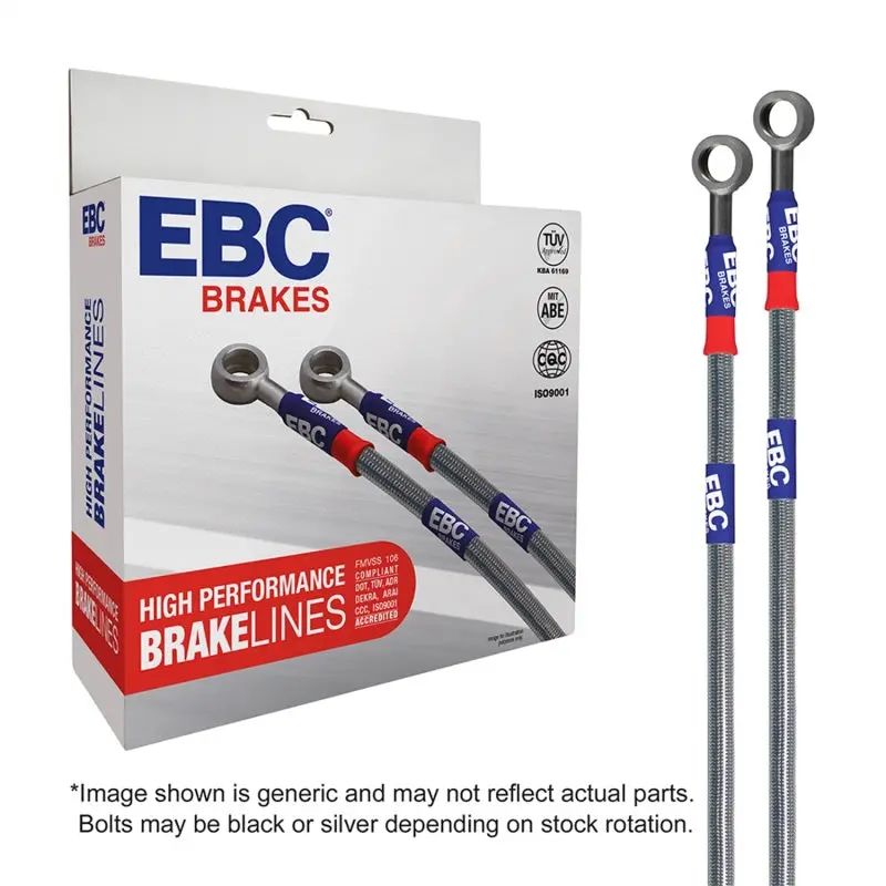 Ebc Stainless Steel Brake Line Kit For 2009–2013 Toyota Highlander 2.7L 2Wd 1