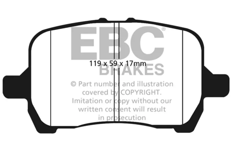 Ebc Ultimax2 Front Brake Pads For 2004–2006 Chevrolet Cobalt 2.0L Supercharged 1