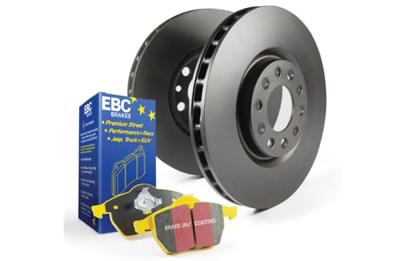 Ebc Yellowstuff High-Performance Brake Pad And Rk Slotted Rotor Kit 1