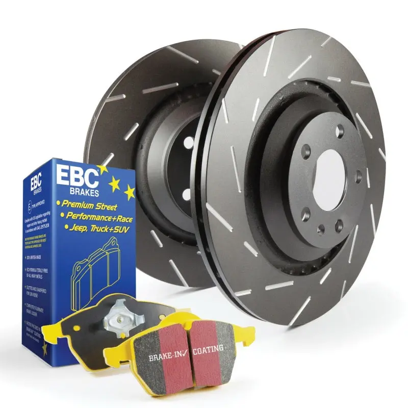Ebc Yellowstuff High-Performance Brake Pads And Usr Drilled Rotors Kit 2