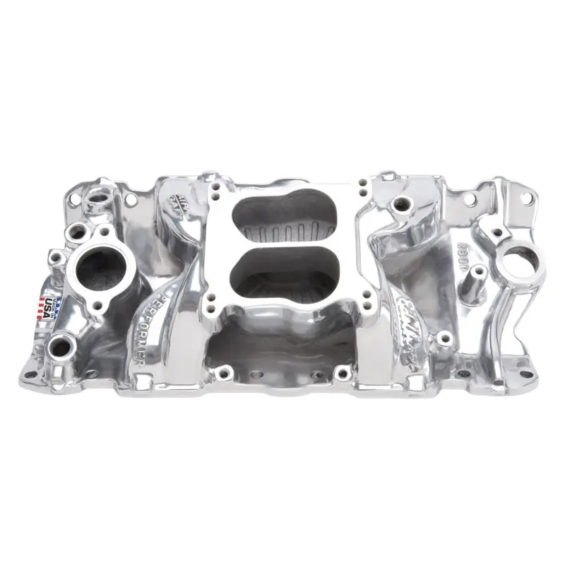 Edelbrock Polished Small-Block Chevy Performance Air Gap Intake Manifold 1