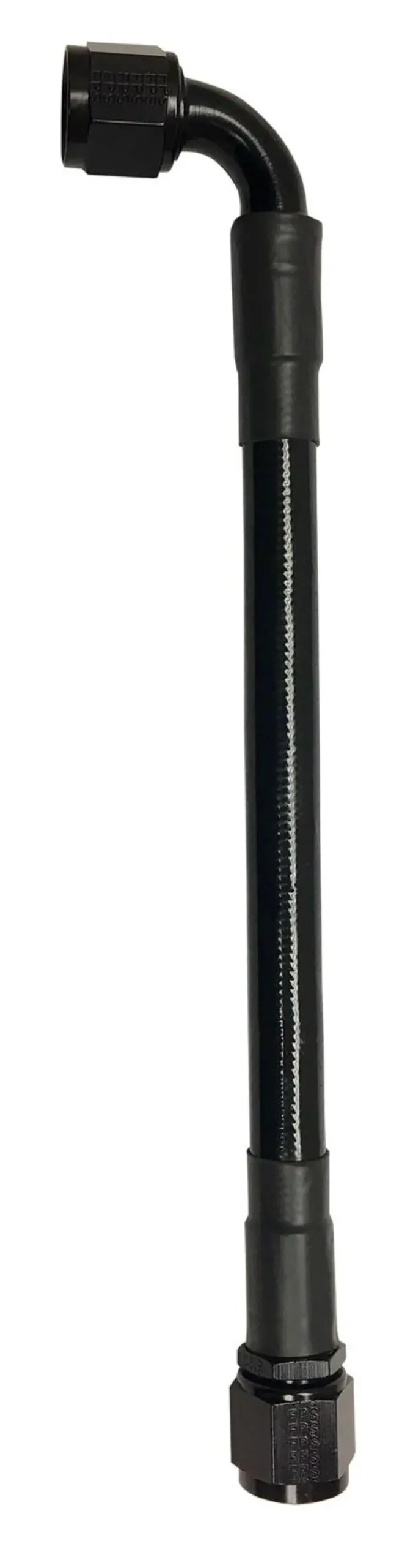 Fragola -10An Black Ptfe Hose Assembly – Straight-To-90° Fitting, 16-Inch Length 1