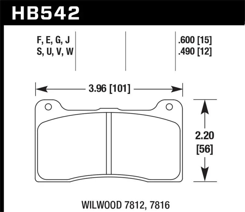 Hawk Wilwood Hp+ Race Compound Brake Pads – High-Temperature Track Performance 1