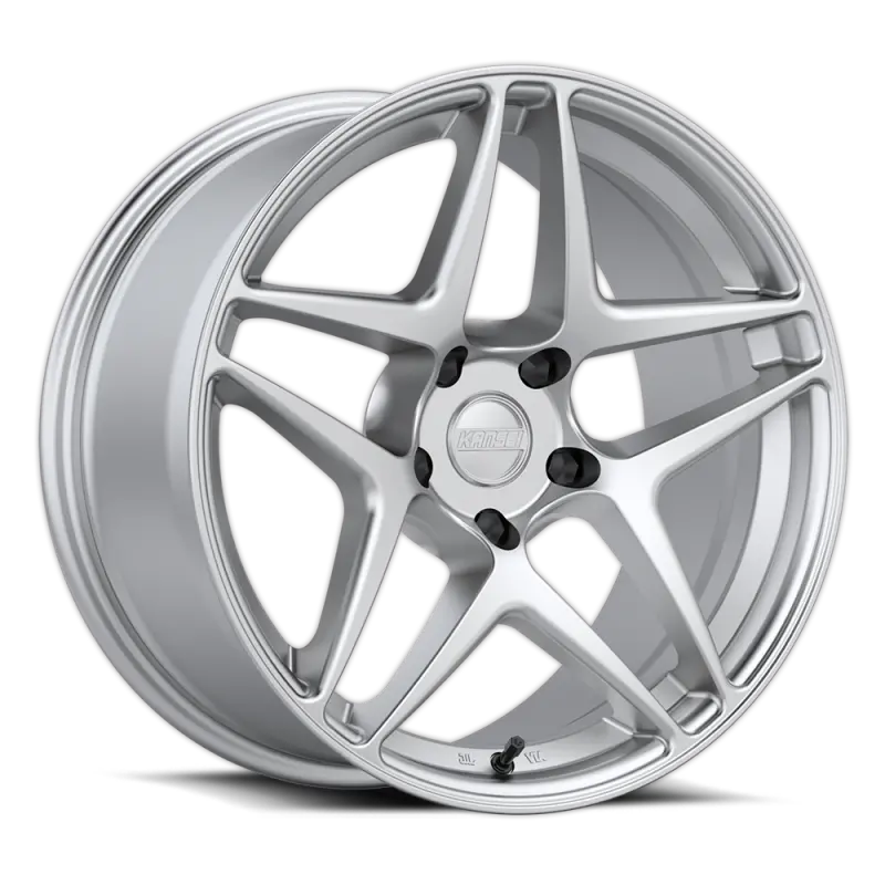 Kansei K15H Hyper Silver Alloy Wheel: 19X8.5In, 5X112 Bolt Pattern, 35Mm Offset, 66.6Mm Center Bore 1