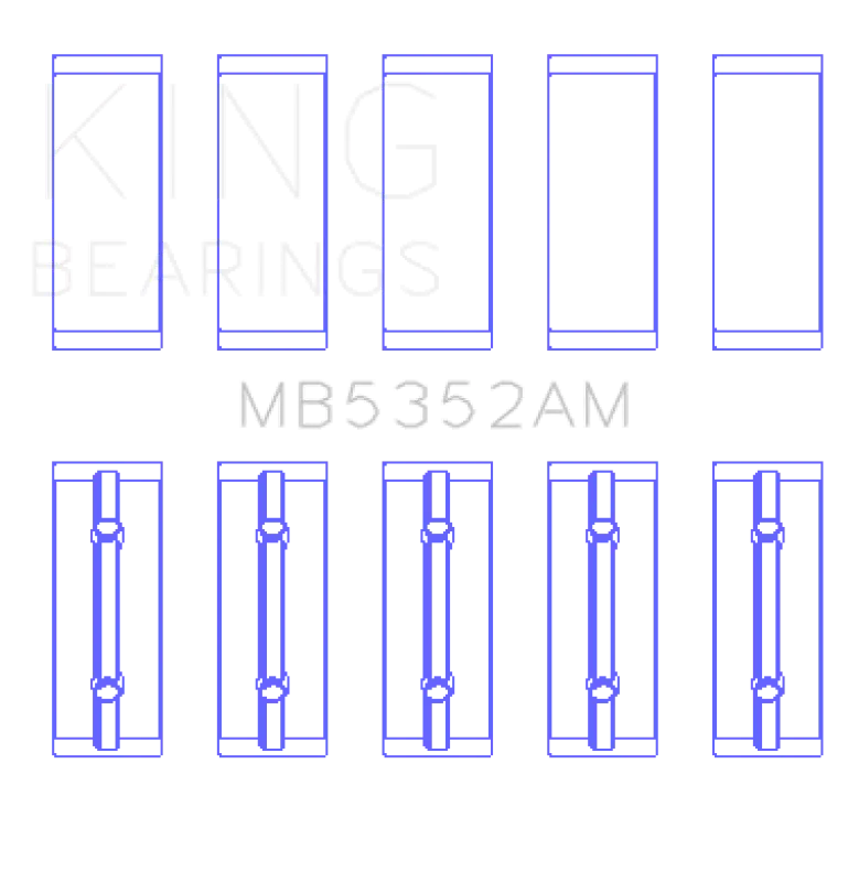King Engine Bearings Renault K9K/K4M (Size +0.25Mm) Main Bearing Set 1