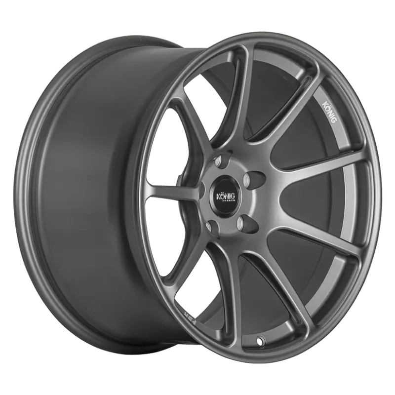 Konig Forged F5R Wheel – 19X12", 5X130Mm, Et65, Ash Silver With Knurled Bead Edge 1