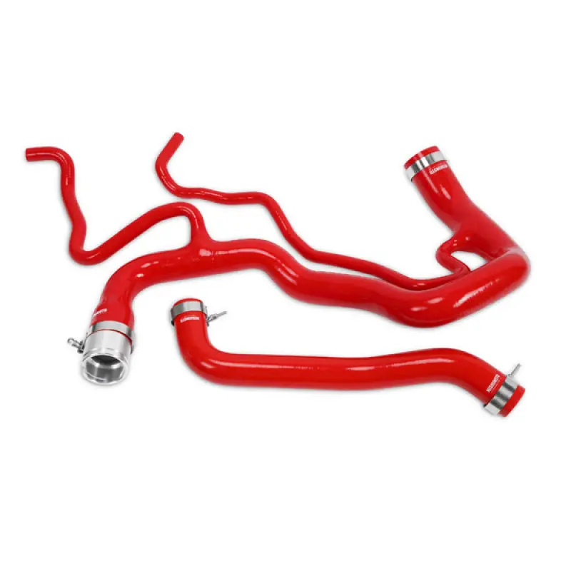 Mishimoto Red Silicone Coolant Hose Kit For 2011+ Chevrolet Duramax 6.6L Diesel 1