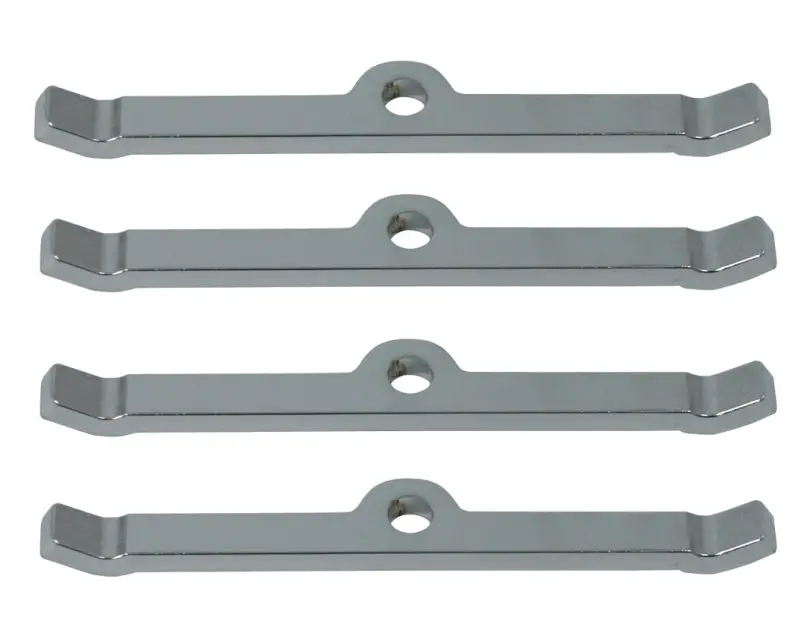 Moroso Chrome-Plated Steel Valve Cover Hold-Downs For Chevrolet Small-Block Engines (Set Of 4) 1