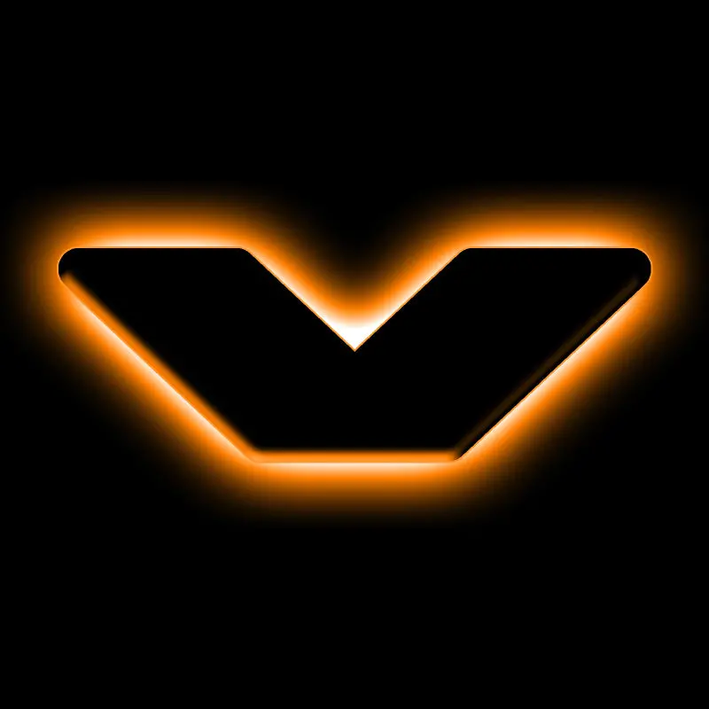 Oracle Illuminated Led Letter Badge – Universal Fit, Matte Black Finish (Letter V) 1