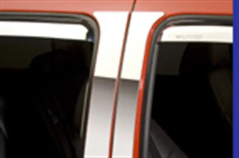 Putco Stainless Steel Pillar Post Trim Set – 4-Piece For 2014 Chevrolet Silverado Hd Crew Cab 1