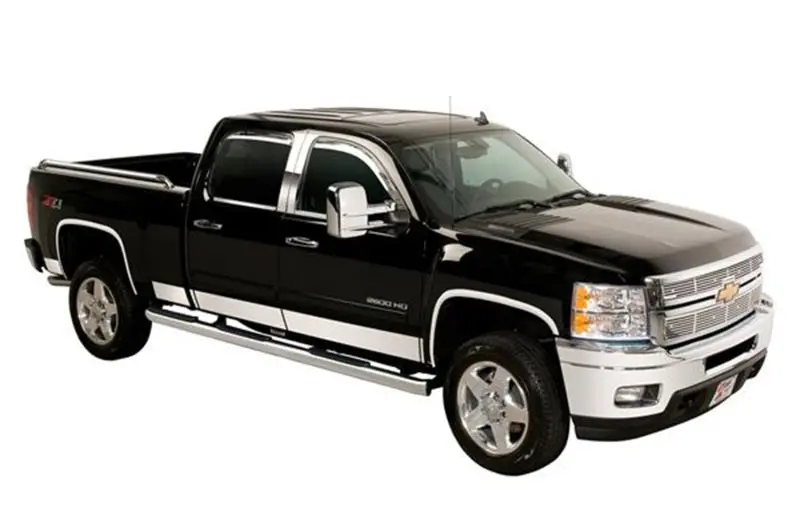 Putco Stainless Steel Rocker Panel Trim Set For 2003–2008 Ram Quad Cab (8-Foot Bed) 1