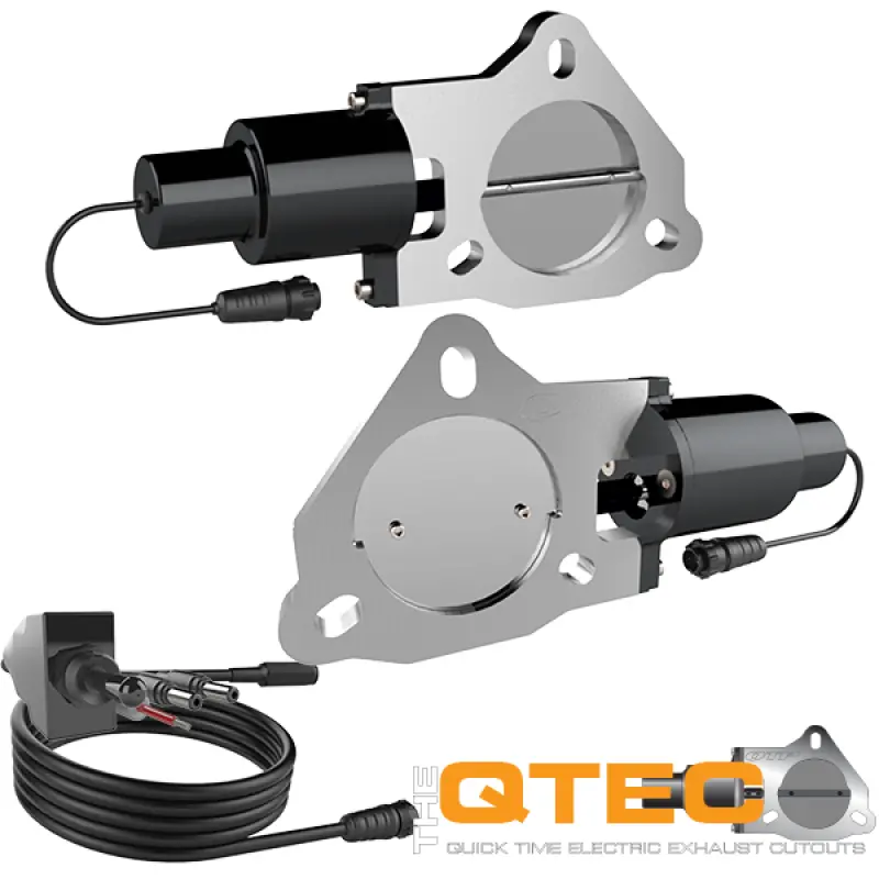 Qtp Dual 3-Inch Bolt-On Electric Cutout Valves With Qtec Control 1